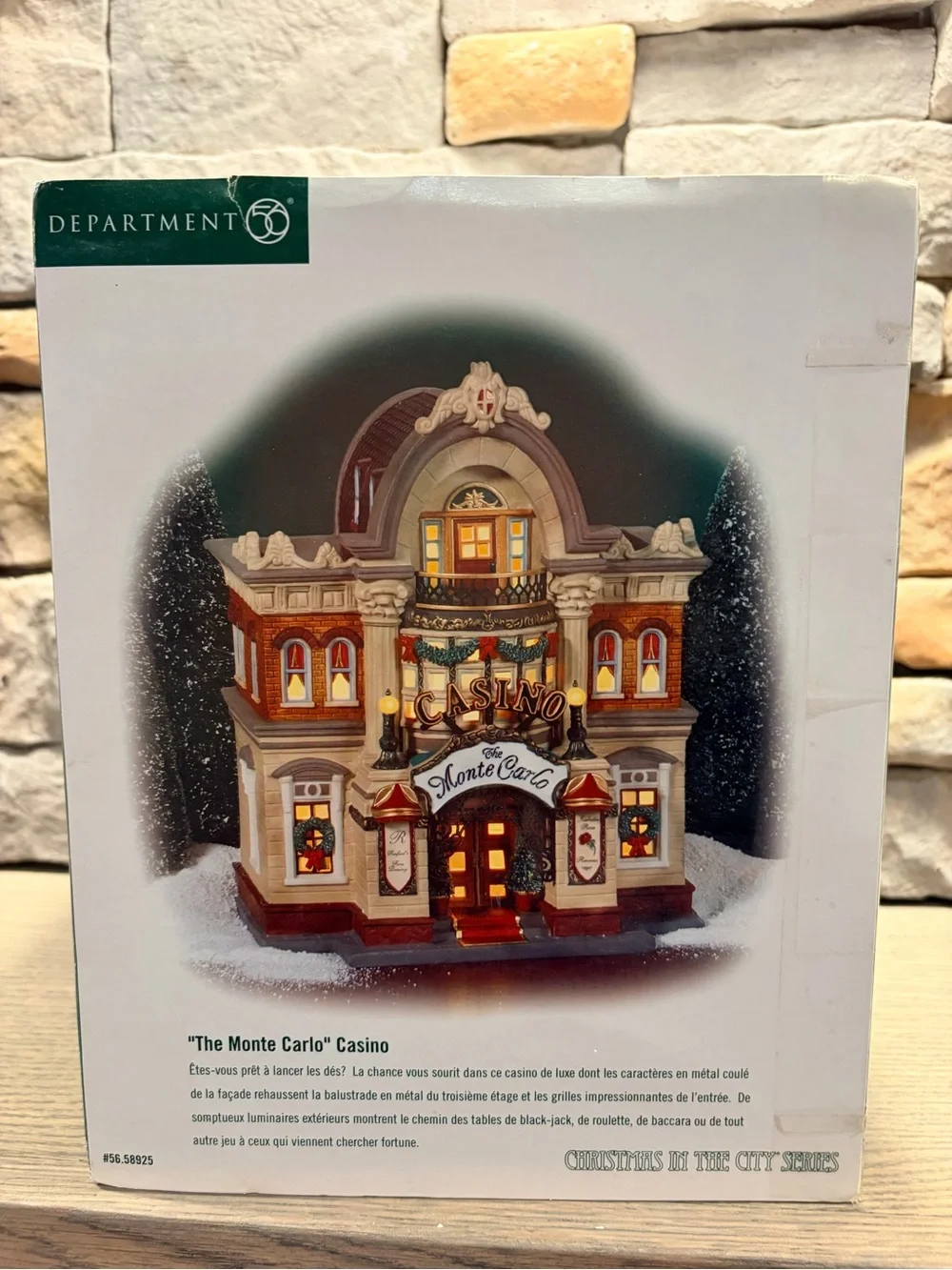 Department 56 Monte Carlo Casino Limited Edition. Signed.
